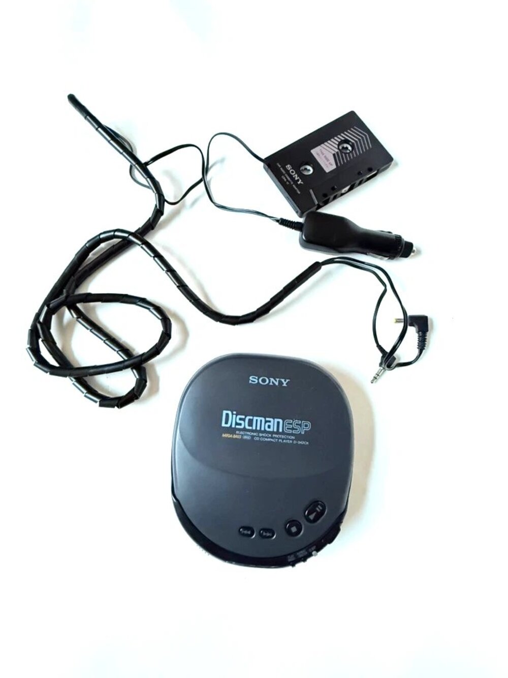 Sony D-242CK Discman ESP Mega Boost Car Audio Casette Adaptor Portable CD Player